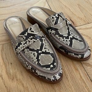 Alexandre Birman embossed mules size 37